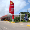 Customized standing aluminum advertising led pylon sign for gas station